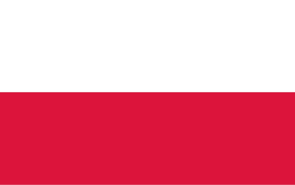 A flag of Poland