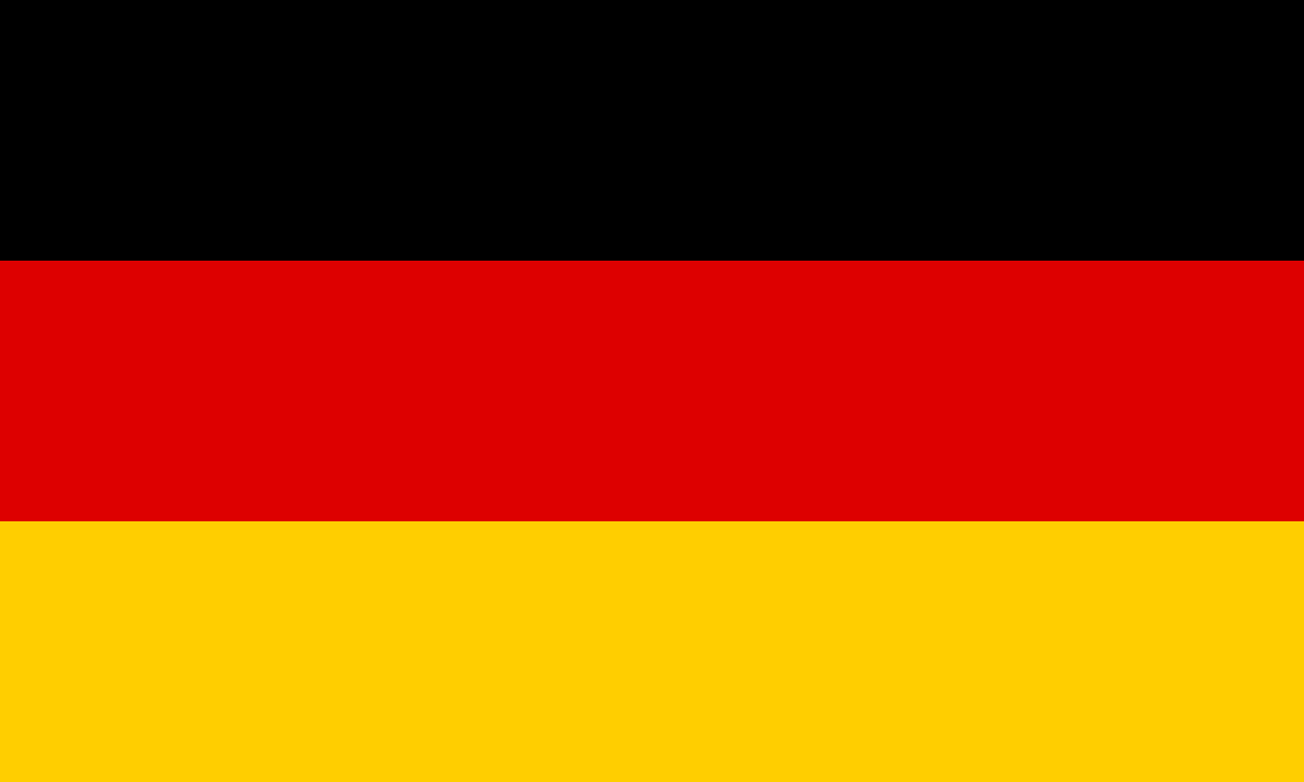 A flag of Germany